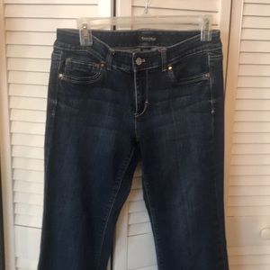 White House Black Market Women's Boot Cut Jeans - Dark Blue